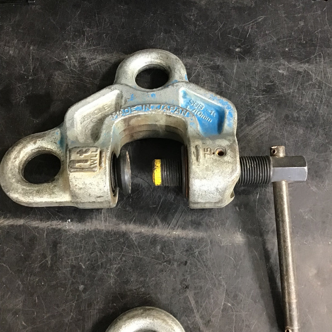 【中古品】イーグル(今野製作所) ねじ式クランプ(全方向吊上げ) SBB-1t 荷重1ton ねじ式全方向クランプ【草加店】2個セット