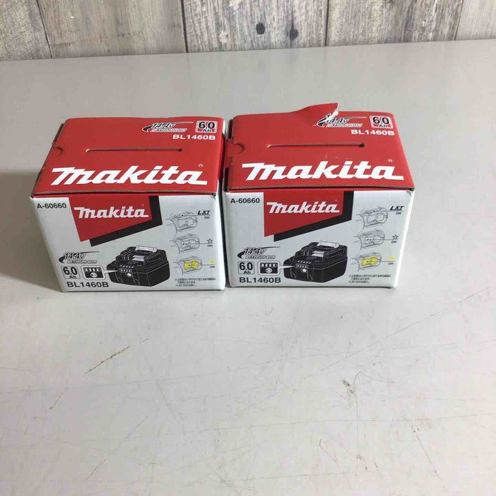 ★純正品★マキタ(makita) リチウムイオンバッテリー 14.4V/6.0Ah BL1460B 2個セット【戸田店】