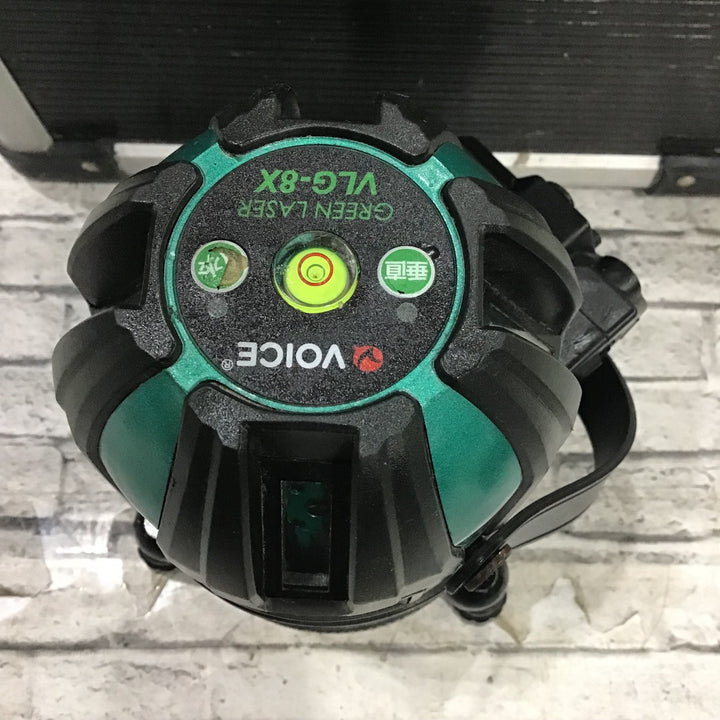 〇VOICE レーザー墨出し器 グリーンレーザー VLG-8X【川口店】