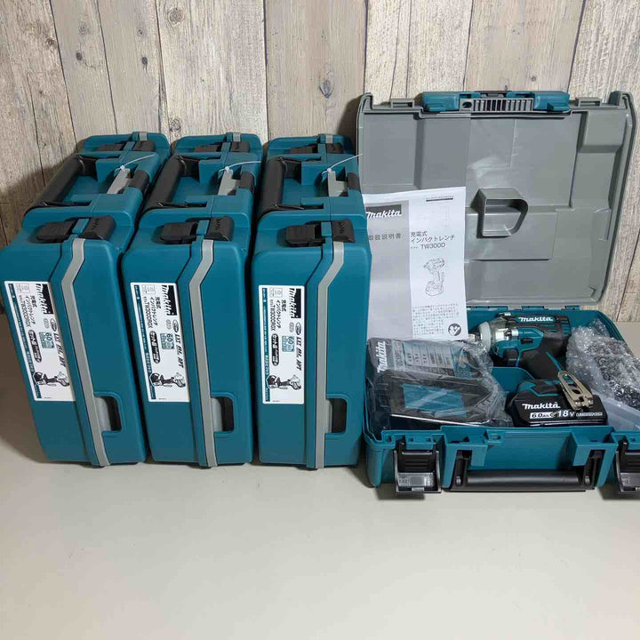 【未使用品】 マキタ makita コードレス インパクトレンチ TW300DRGX 4台 バッテリー&充電器付 フルセット インパクトレンチ 純正 充電式 18V 【戸田店】