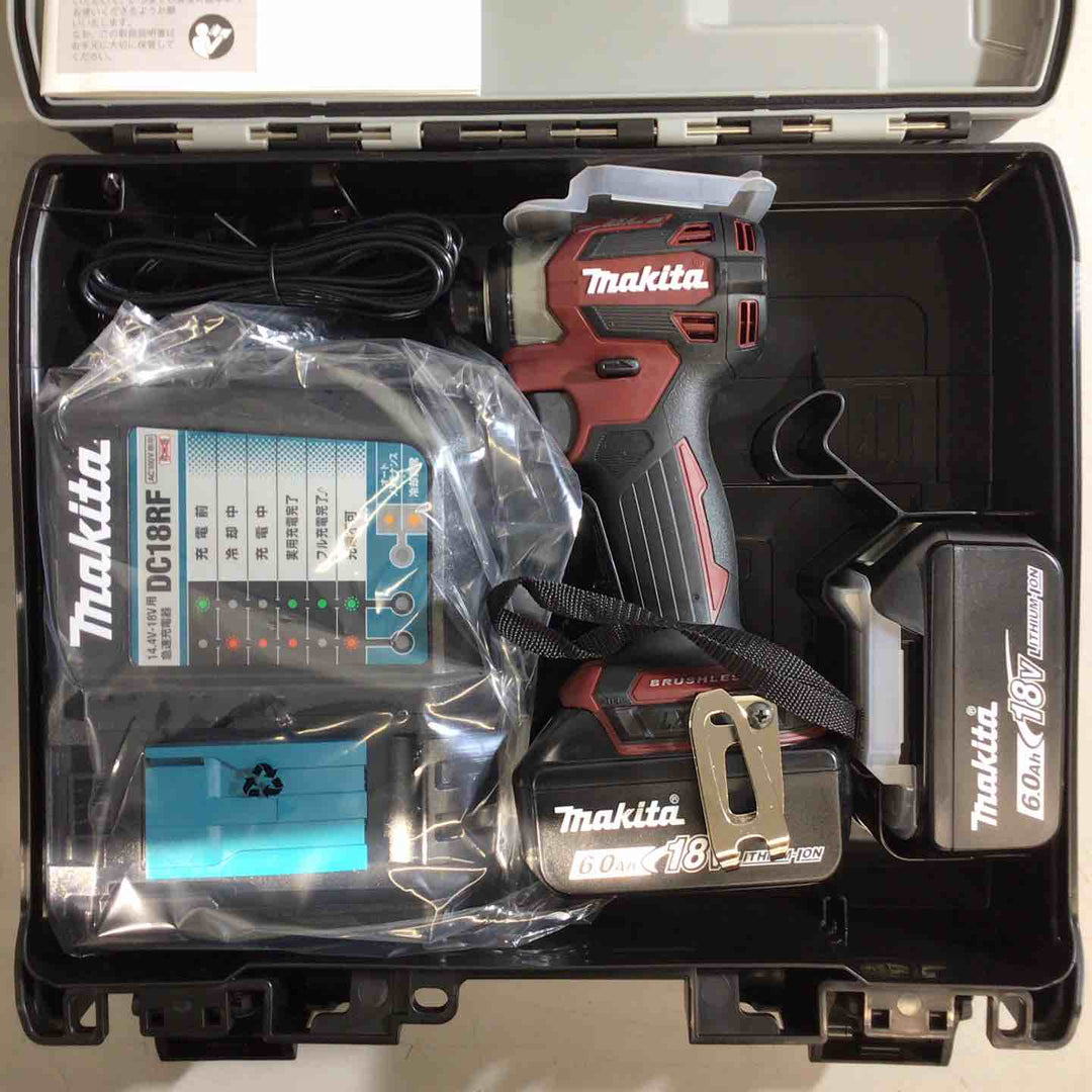 【未使用品】マキタ(makita) コードレスインパクトドライバー TD173DGXAR 3台セット レッド【戸田店】