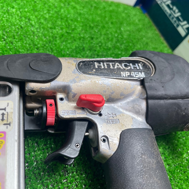 ★ハイコーキ(HIKOKI ※旧:日立工機) 常圧ピンネイラ NP45M ボタン破損【草加店】