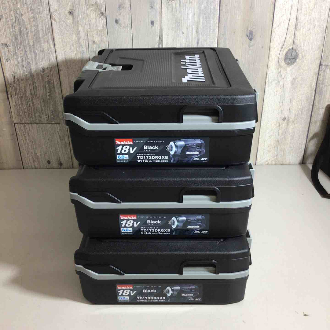 【未使用品】マキタ(makita) コードレスインパクトドライバー TD173DRGXB 3台セット【戸田店】