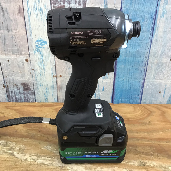 〇ハイコーキ(HIKOKI ※旧:日立工機) コードレスインパクトドライバー WH18DC(2XPBZ)【柏店】