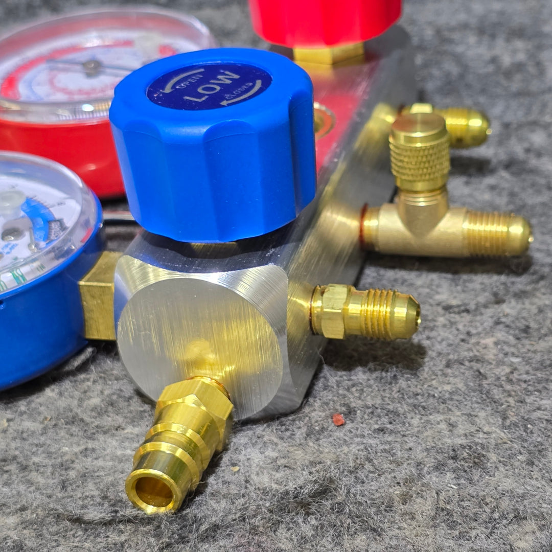 【中古品】メーカー不明 ゲージマニホールド R12 R22 R134aR502用【桶川店】