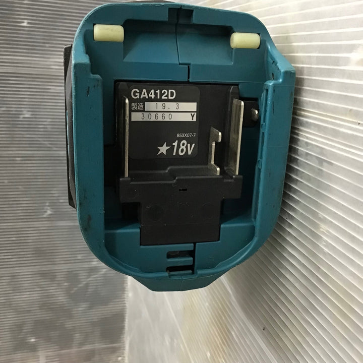 ★マキタ(makita) 100mmコードレスディスクグラインダ GA412DZ【草加店】