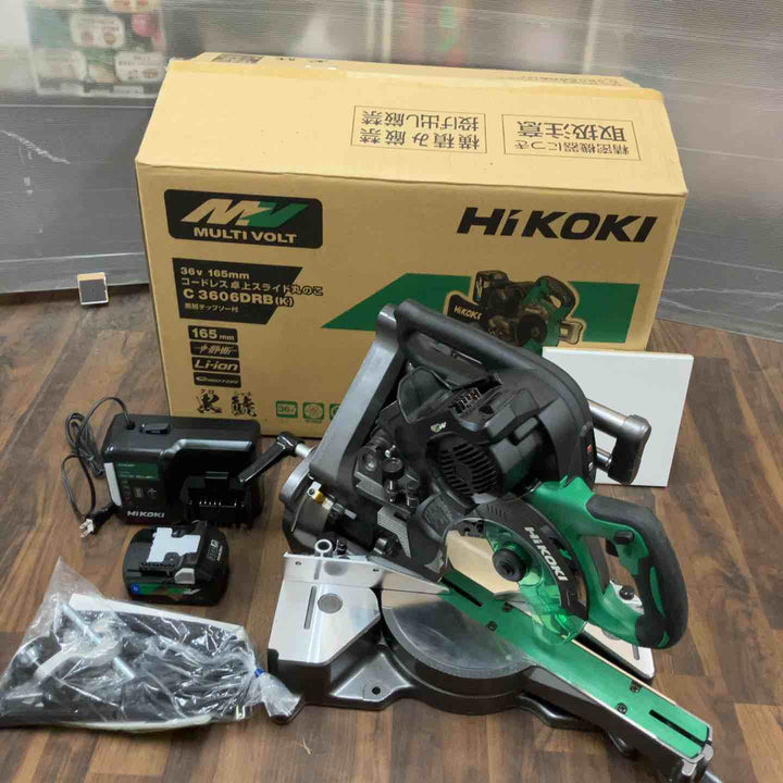 ★ハイコーキ(HIKOKI ※旧:日立工機) コードレス卓上スライド丸のこ C3606DRB(K)(XPS)【川口店】