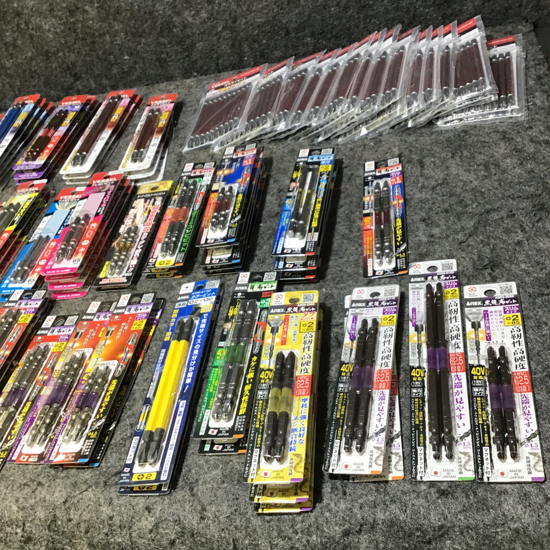 【未使用・大特価まとめ売り!】ビット約915本 211パックまとめ売り 六角軸6.35mm インパクトドライバー用 メーカー・サイズ・数量混合【桶川店】
