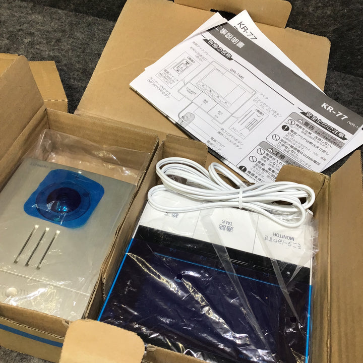 【ジャンク品】アイホン 4.3型モニターワイヤレステレビドアホン スノーホワイト KR-77 ※通電確認済み・子機との接続できません※【桶川店】