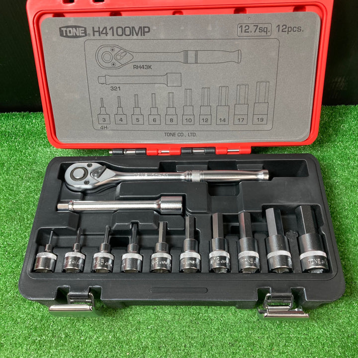 〇トネ(TONE) ヘキサゴンソケットセット H4100MP【岩槻店】