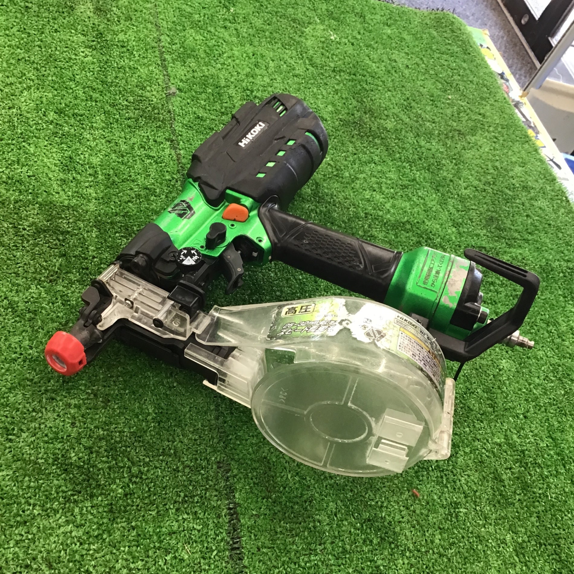 売り切りセール！中古】 ハイコーキ HiKOKI 41mm 高圧エアネジ打ち機 