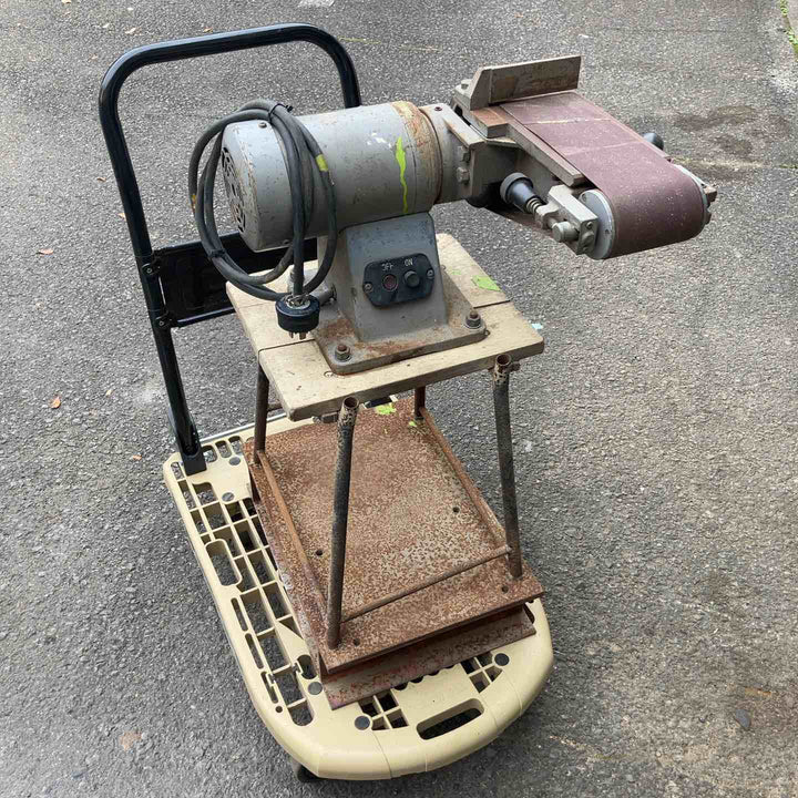 【店頭受取り限定】◇下村電友舎(SHIMOMURA) RESINDER ベルトサンダー SRE-044 三相200V【所沢店】