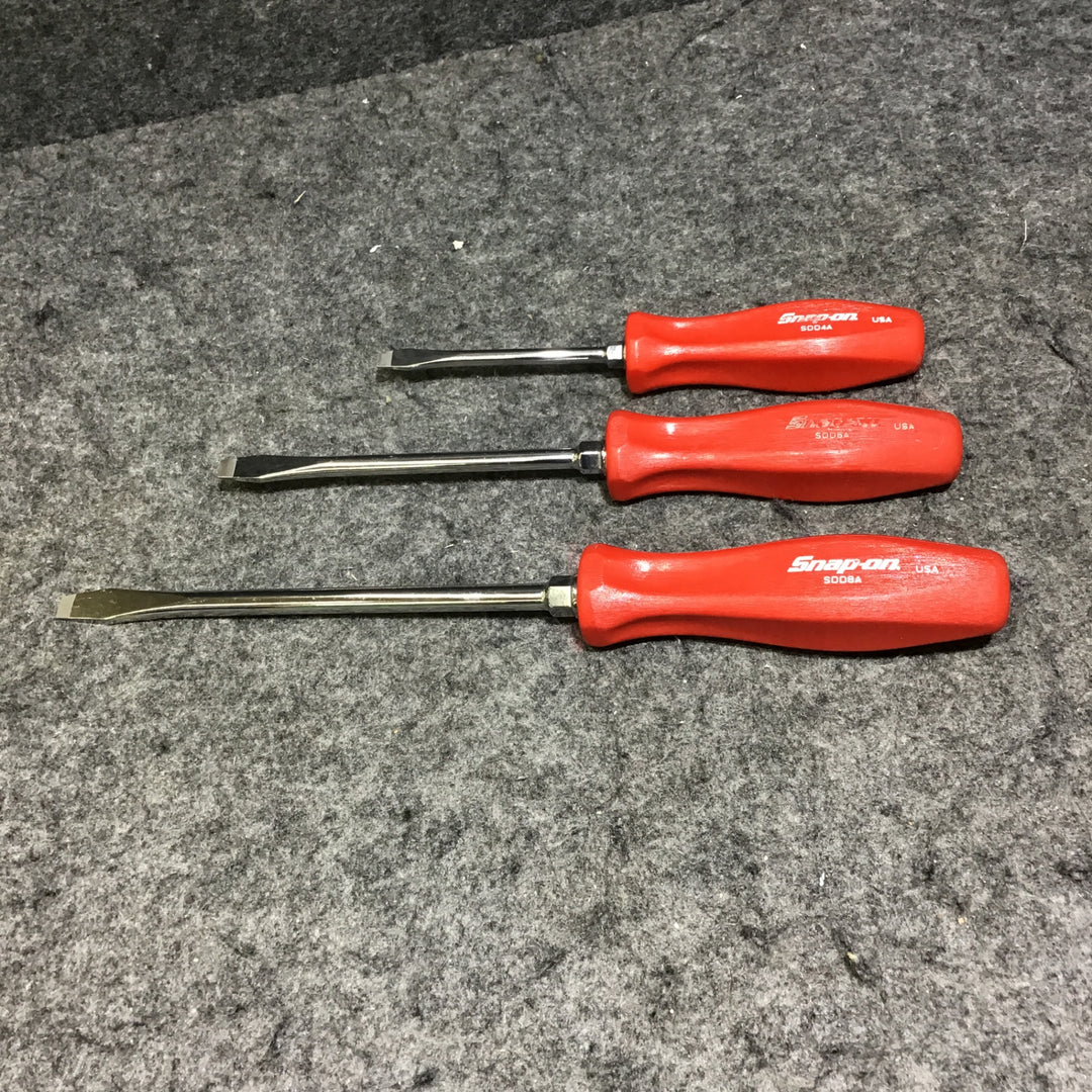 【中古】スナップオン(Snap-on) マイナスドライバー SDD4A SDD6A SDD8A 3本セット【桶川店】