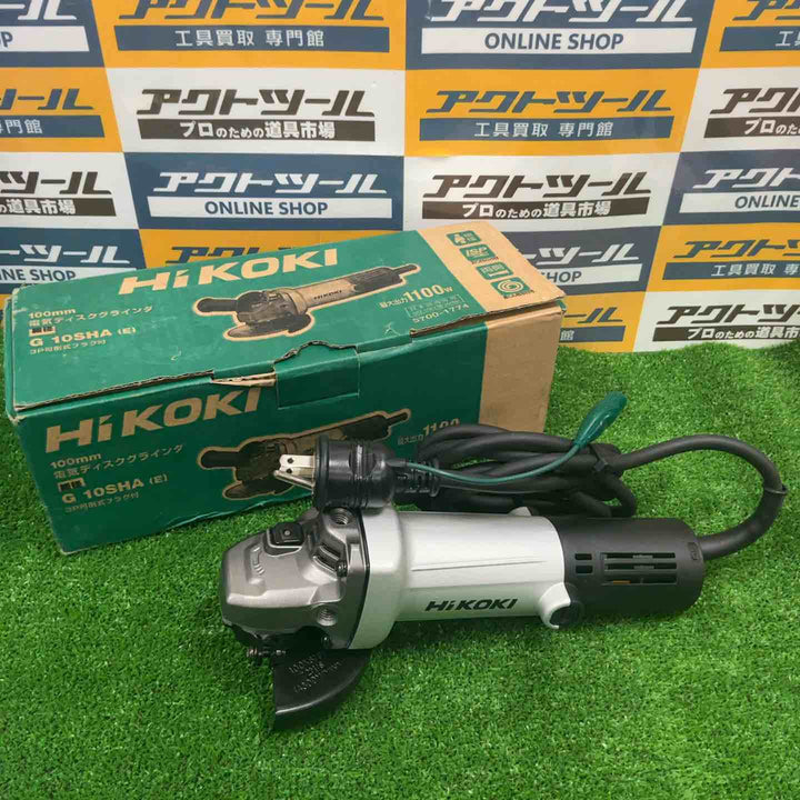 ◇HiKOKI(ハイコーキ) AC100V 100mm ディスクグラインダー アルミボディ スナップスイッチタイプ G10SHA【草加店】