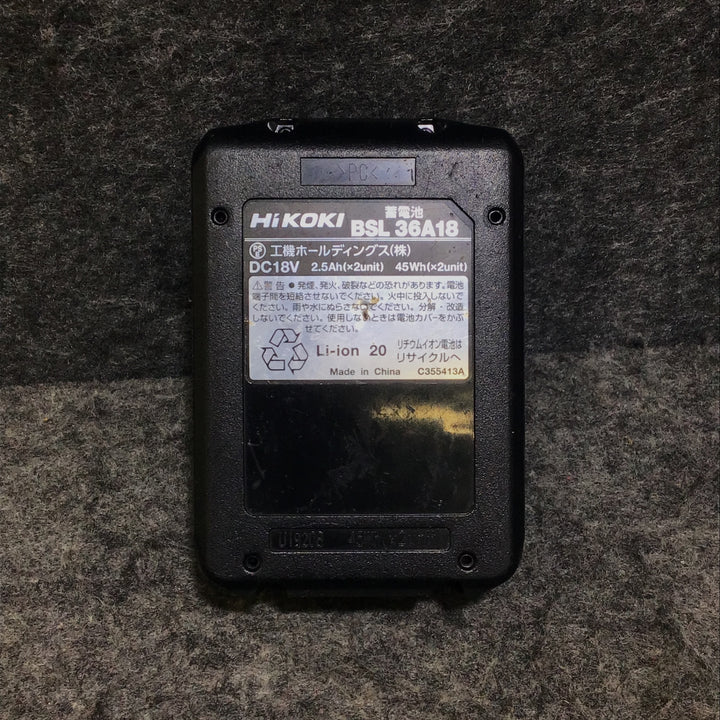 【中古品・マルチボルトバッテリー1個付き!】ハイコーキ(HIKOKI ※旧:日立工機) コードレスインパクトドライバー WH36DC(NNWG)【桶川店】