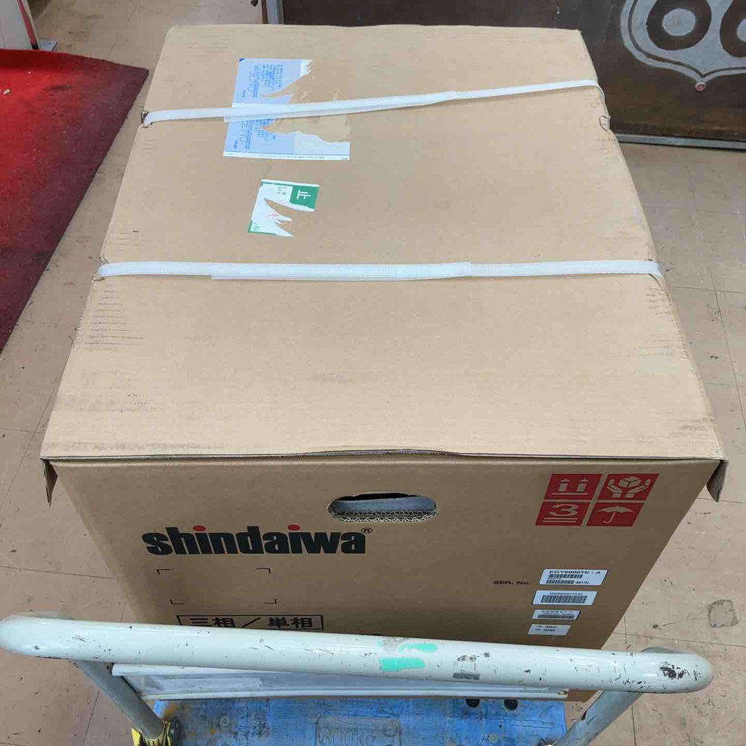 【店頭受取り限定】shindaiwa 新ダイワ 三相200V発電機(ガソリンエンジン)EGY6000TE-A【草加店】