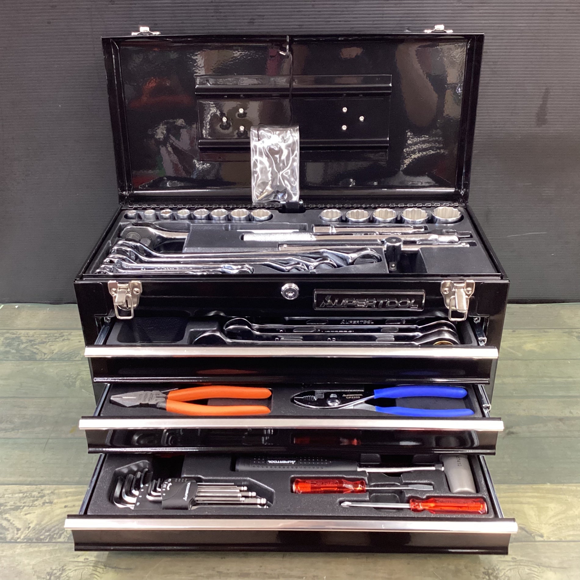 スーパーツール (supertool) プロ用デラックス工具セット(チェスト