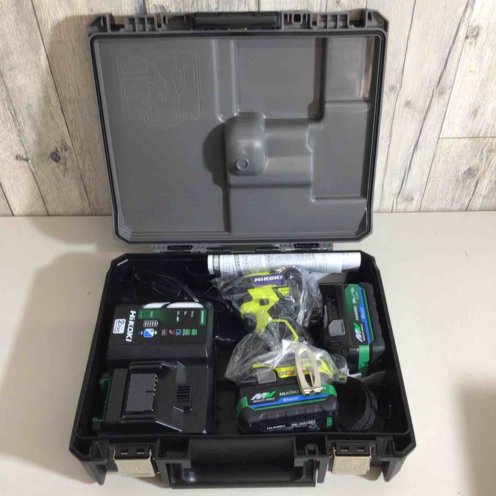 【未使用品】★純正バッテリー2個付★ハイコーキ(HIKOKI ※旧:日立工機) コードレスインパクトドライバ スパイダーイエロー WH36DD(2XHYSZ) 黄色【戸田店】