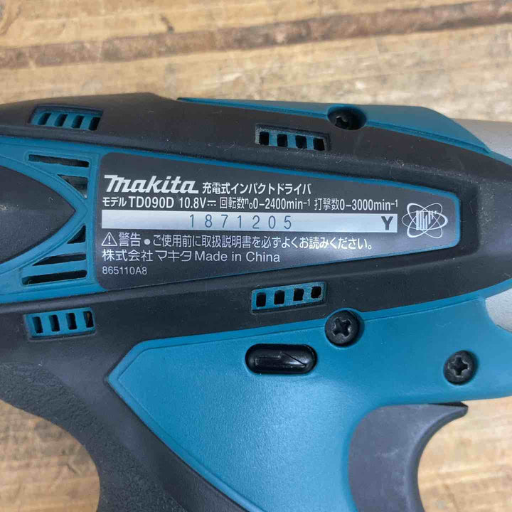 【中古品】 マキタ(makita) コードレスインパクトドライバー TD090DWX 【東大和店】