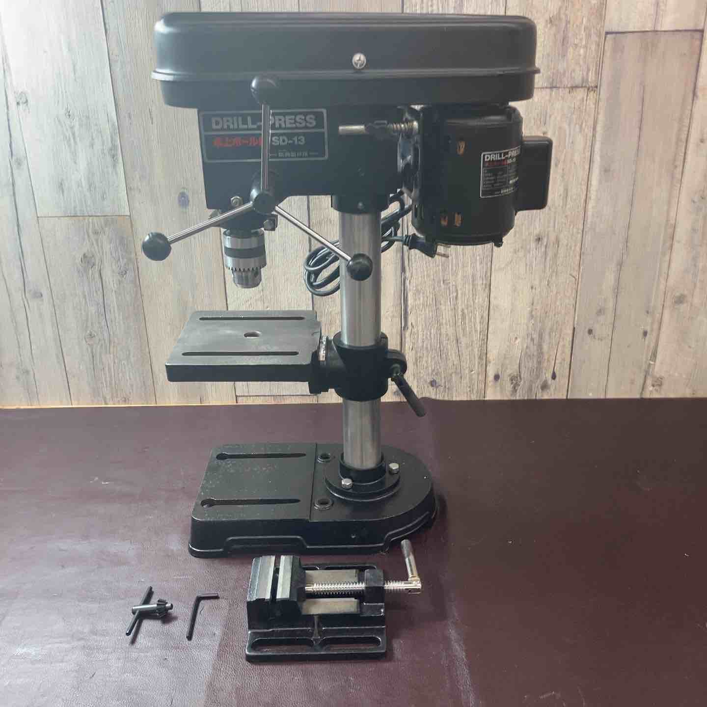 中古品】 新興製作所(SHINKO) 卓上ボール盤 SD-13 バイス付属 【東大和