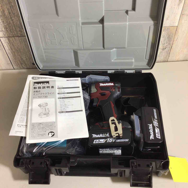 ★マキタ(makita) コードレスインパクトドライバー TD173DGXAR レッド【戸田店】