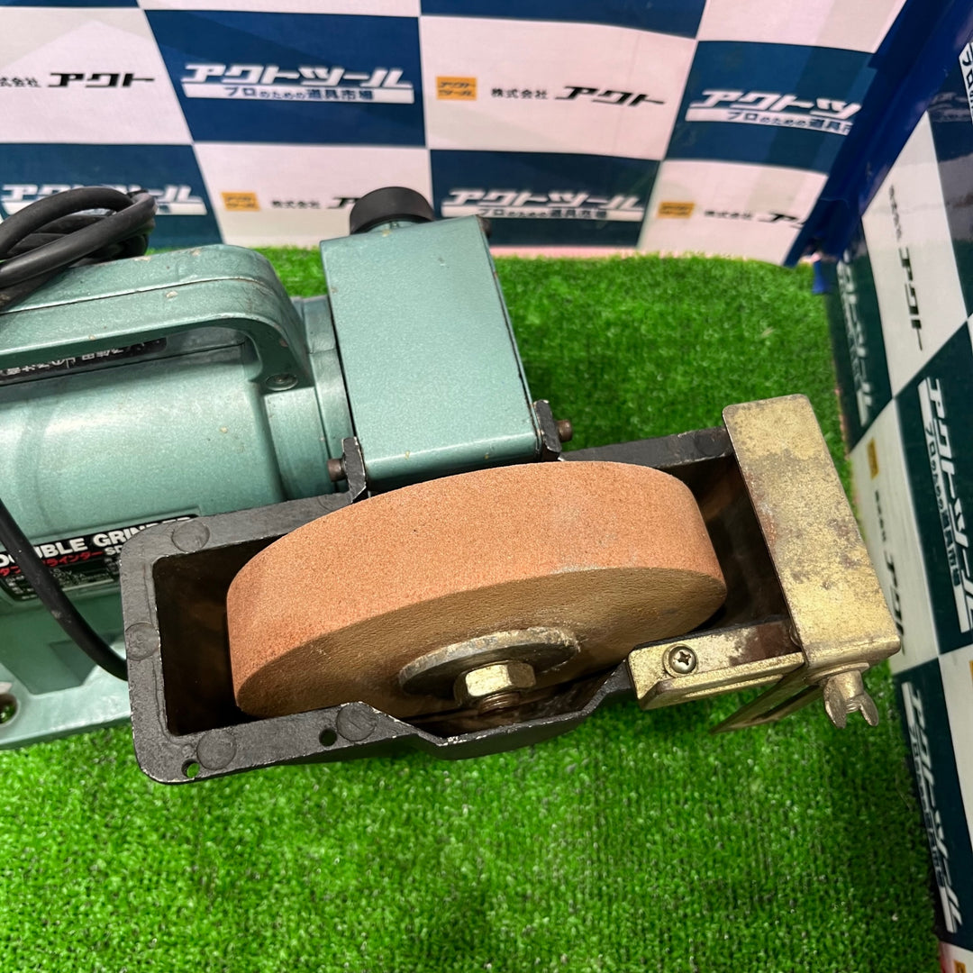 SHINKO SDG-150H 新興製作所 ダブルグラインダー たて型電動水研機 カバー割れあり 【草加店】