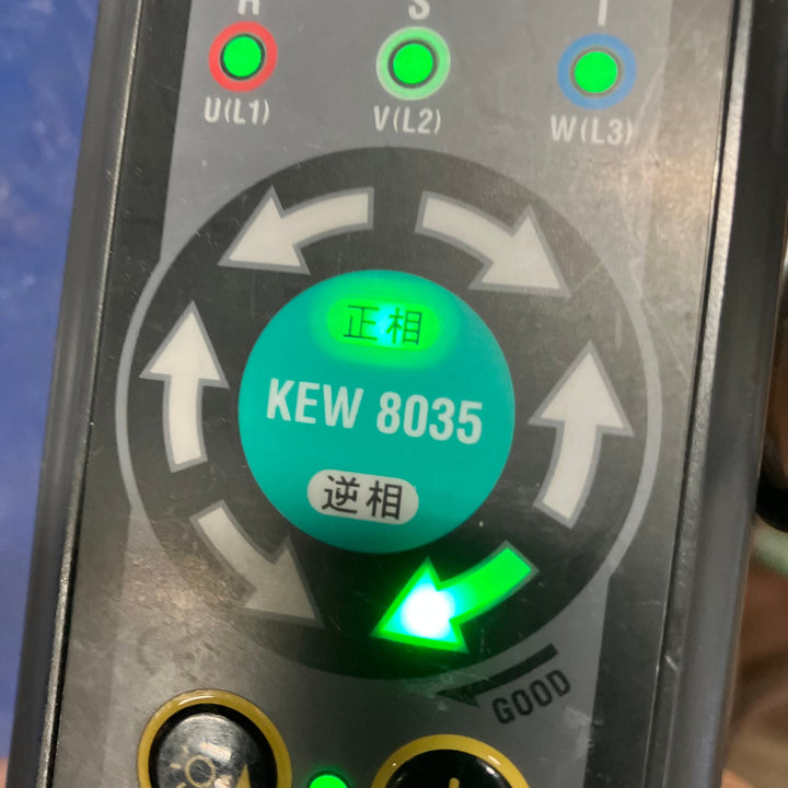 〇共立電気計器(KYORITSU) 非接触検相器 KEW8035【所沢店】