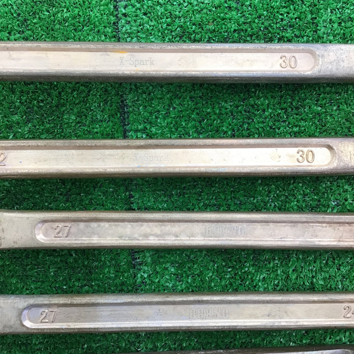 【中古】 防爆工具 メガネレンチ 6本セット X Spark 21x26 2本、30x32 2本、BAXNO 24x27 2本 【桶川店】