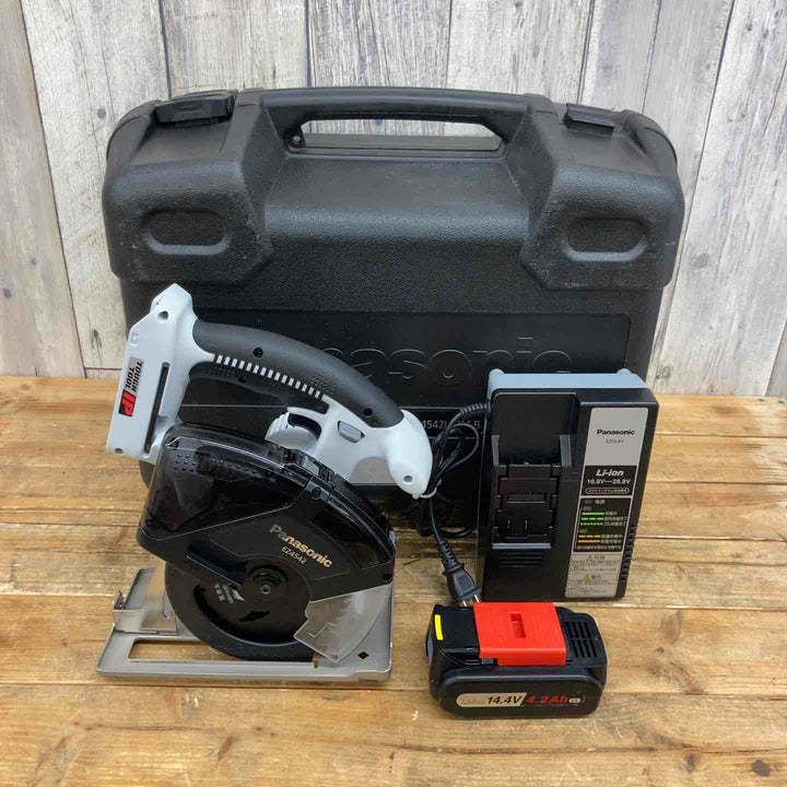 【中古品】 パナソニック(Panasonic) コードレスチップソーカッター EZ4542LS2M-B 14.4V セット品 【東大和店】