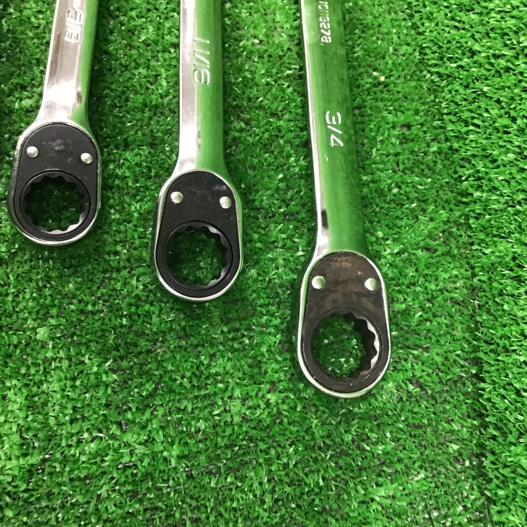 スナップオン(Snap-on)  切り替え式ラチェットコンビネーションレンチ SOXRRシリーズ 8本 インチ サイズ【桶川店】