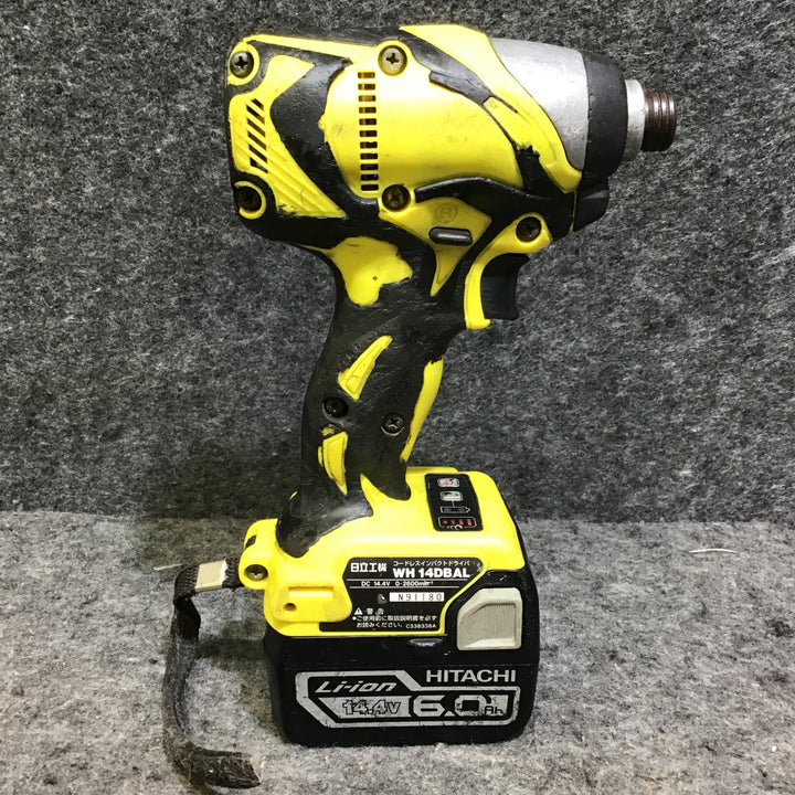 【中古】 日立 14.4V コードレスインパクトドライバ WH14DBAL(NN) 本体+バッテリ付き!【桶川店】