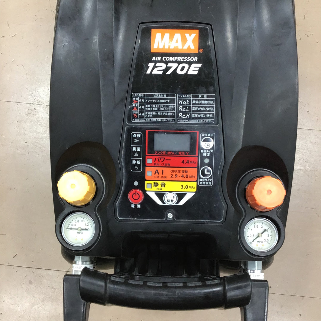 ★マックス(MAX) エアコンプレッサー AK-HL1270E_ブラック【草加店】