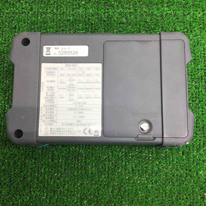 ▼KYORITSU 絶縁抵抗計 KEW3551 共立電気計器株式会社【草加店】