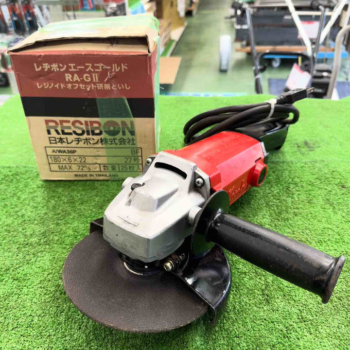 【中古】 富士製砥 Kosoku 180mm ディスクグラインダー HD-180 研磨トイシおまけ レジボン エースゴールド 27号 180x6x22mm 25枚 【桶川店】