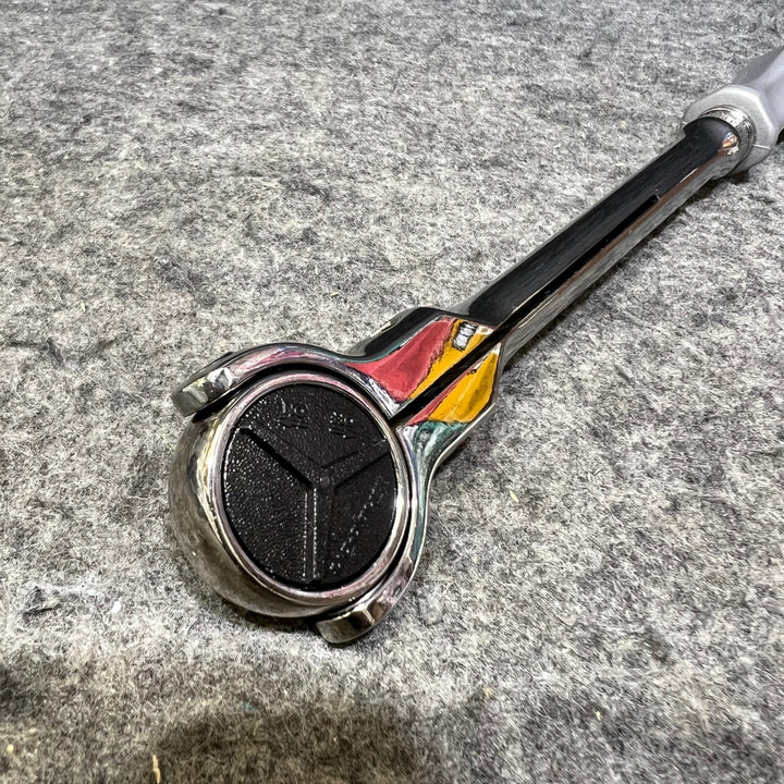 ▼スナップオン/Snap-on 3/8drスイべルヘッドラチェット 差込角:3/8 FHNFD100 旧グリップ ダークチタン【桶川店】