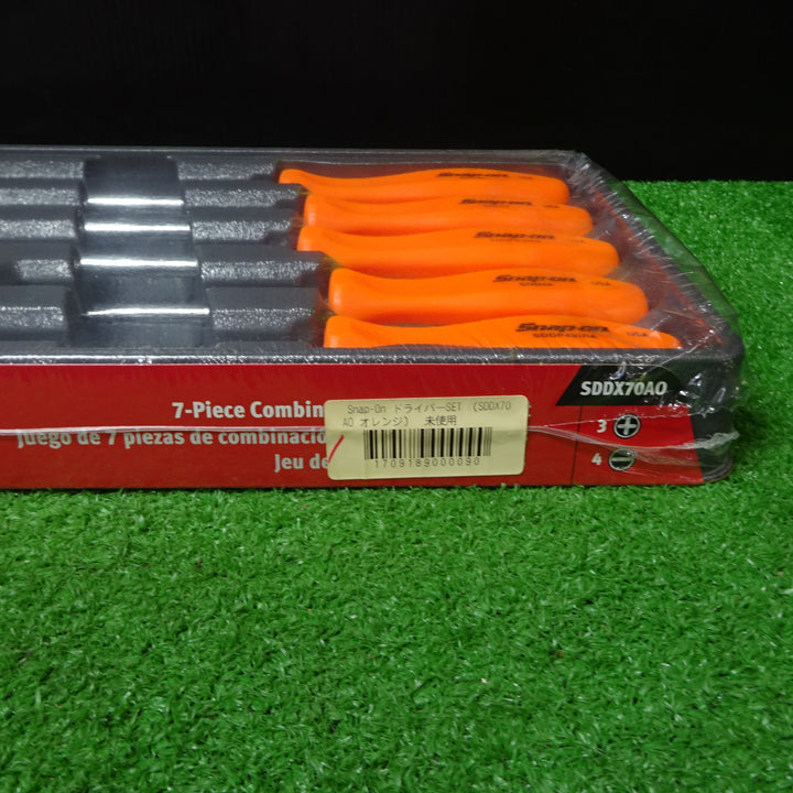 〇Snap-on スナップオン スクリュードライバーセット 7ピース オレンジ SDDX70AO【岩槻店】
