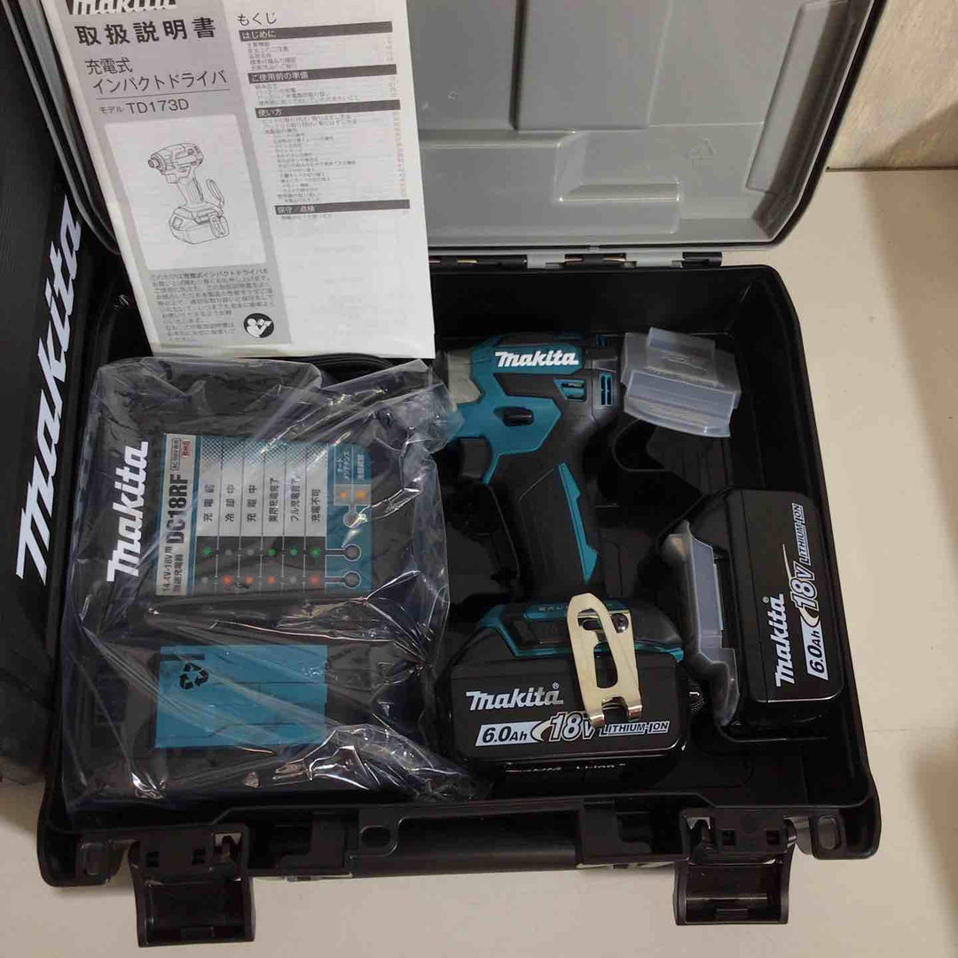 【未使用品】マキタ(makita) コードレスインパクトドライバー TD173DRGX ブルー 青 5台セット【戸田店】