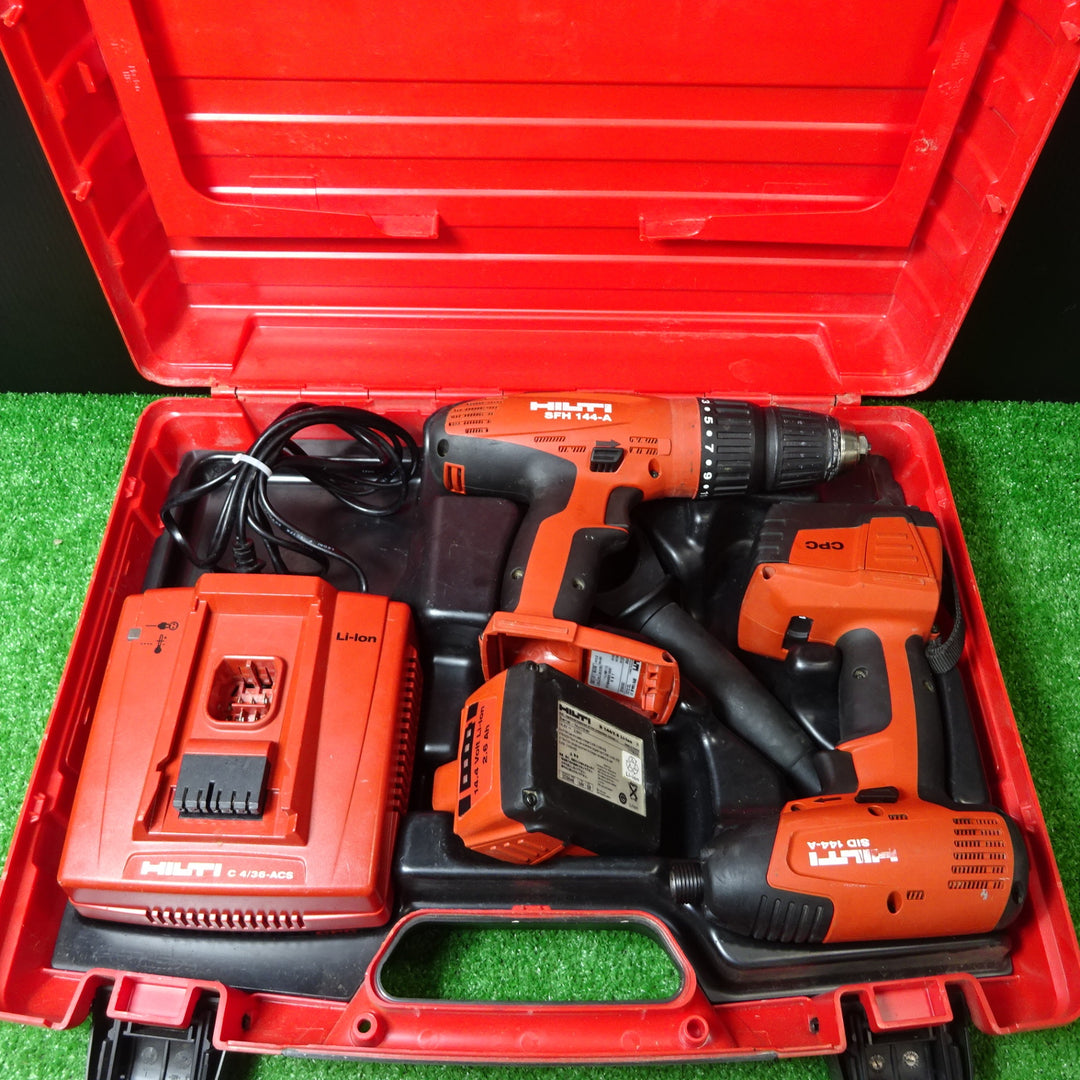 ヒルティ(HILTI) コードレスインパクトドライバ SID144-A &充電式ドリルドライバー SFH144-A【岩槻店】