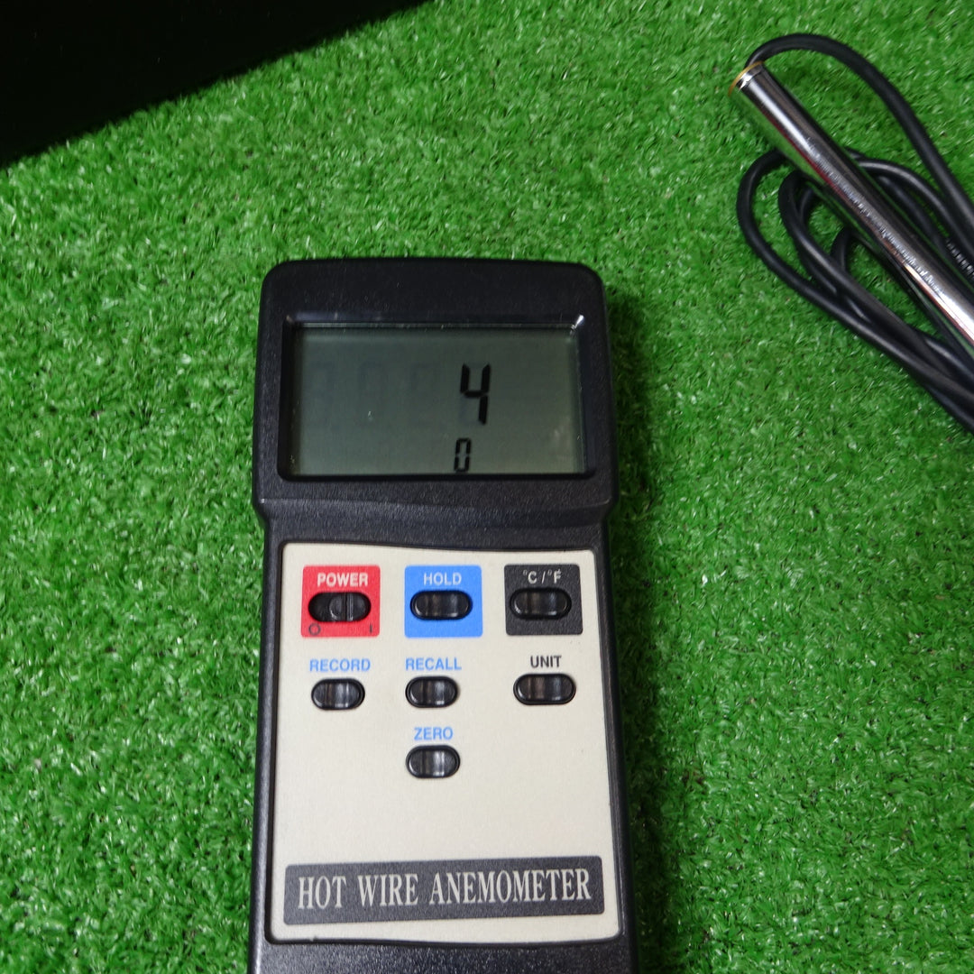 ▼佐藤商事 熱線式風速計 AM-4204 ※通電のみ確認 【岩槻店】