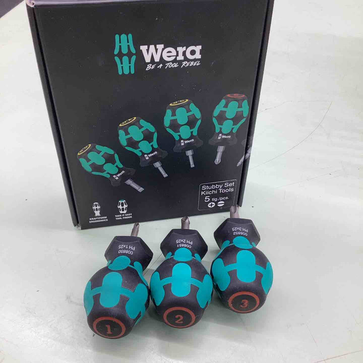 ヴェラ(wera)スタビードライバー 5本組セット プラス3本 マイナス2本 コンパクト 小型 短い 狭い場所 ネジ 【越谷店】