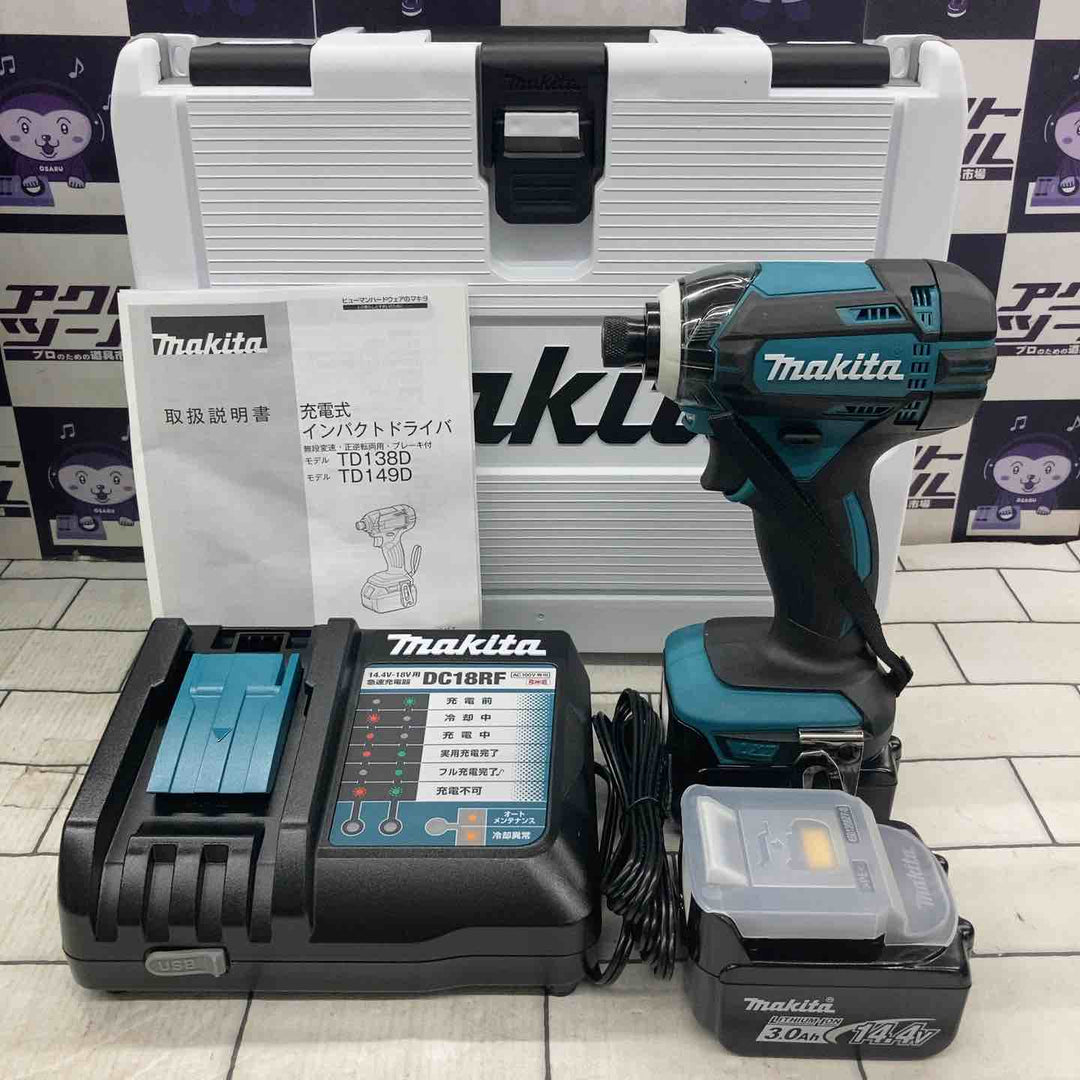 ★マキタ(makita) コードレスインパクトドライバー TD138DRFX【所沢店】