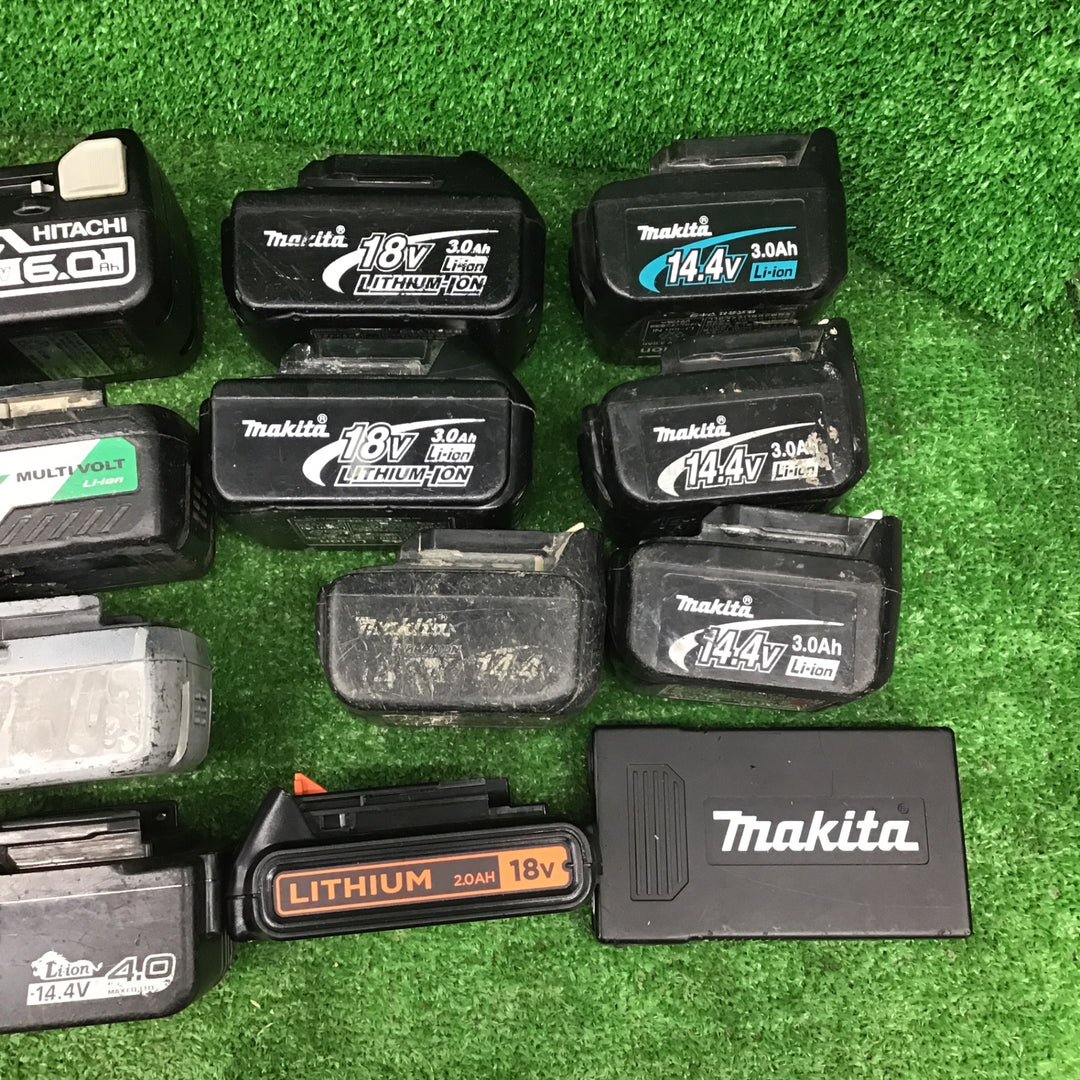 【ジャンク品】makita HiKOKI HITACHIなど リチウムイオンバッテリーセット! 18V 14.4V マルチボルト マキタ 日立 ハイコーキ【桶川店】