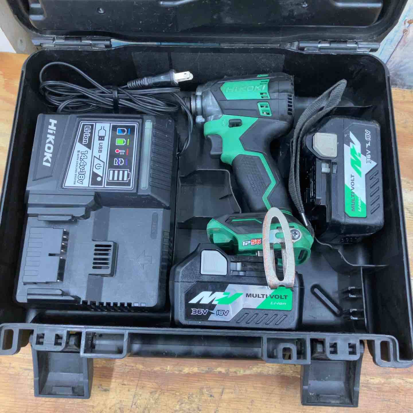 中古品】☆ハイコーキ(HIKOKI ※旧:日立工機) コードレスインパクト 