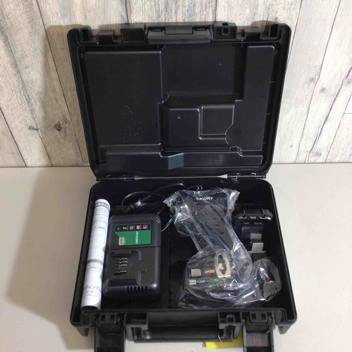 HiKOKI(ハイコーキ) 10.8V 充電式 インパクトドライバー ストロングブラック 蓄電池・充電器付 WH12DCA(2LSB) バッテリー&充電器付き【戸田店】