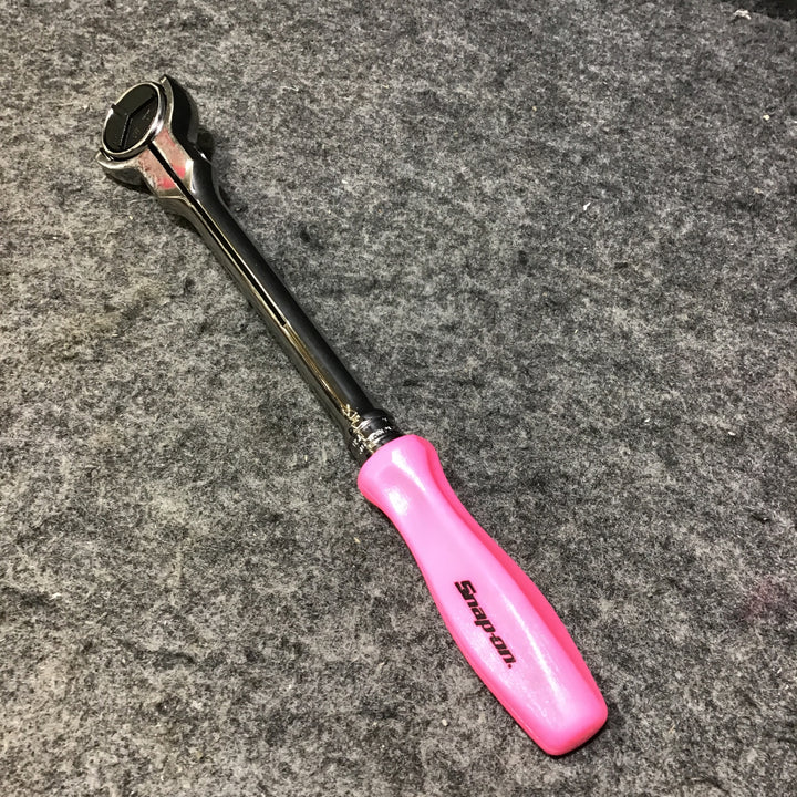 ▼Snap-on/スナップオン 3/8 ハードグリップ  ラウンドヘッドラチェット FHNFD100 ピンク クラッシックハンドル限定色【桶川店】