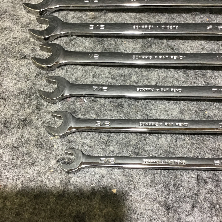 【美品】スナップオン(Snap-on) 切り替え式ラチェットコンビネーションレンチ 8点セット SOXRR 5/16~3/4インチ【桶川店】