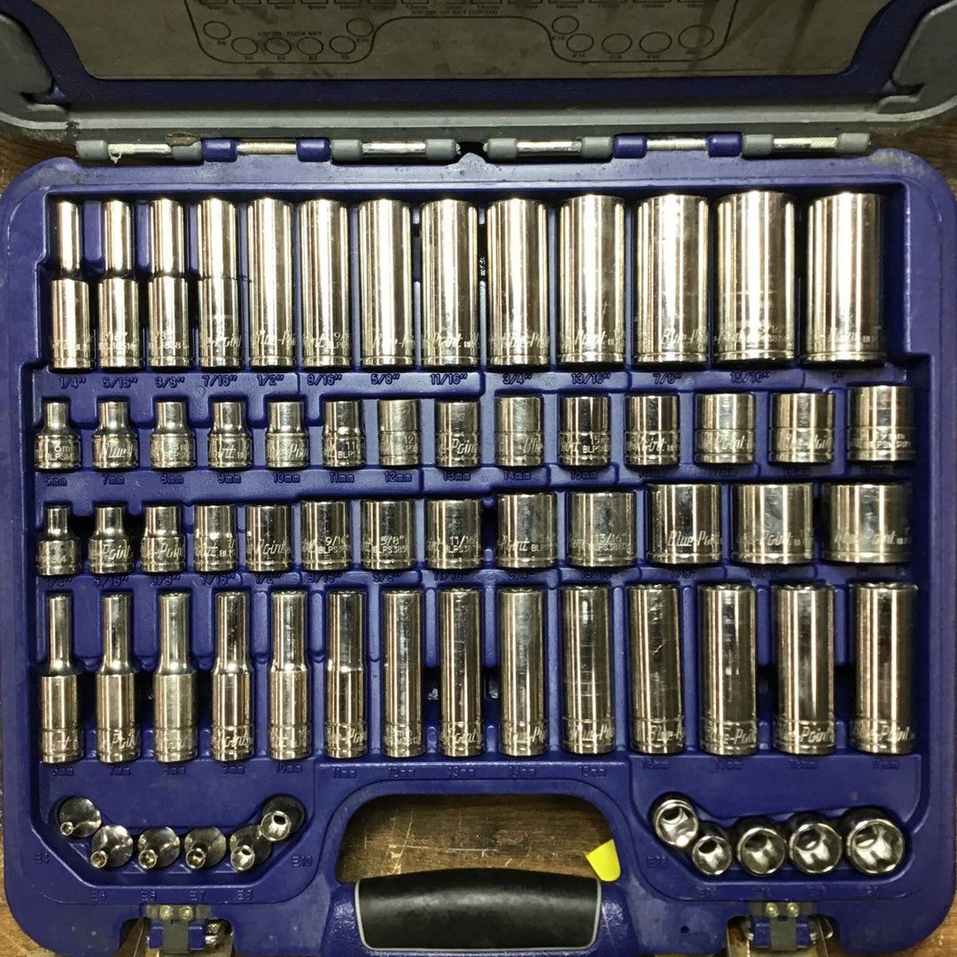 ブルーポイント BluePoint ジェネラル サービス セット インチ/mm 3/8インチ ドライブ 85個入り BLPGSS3885【戸田店】