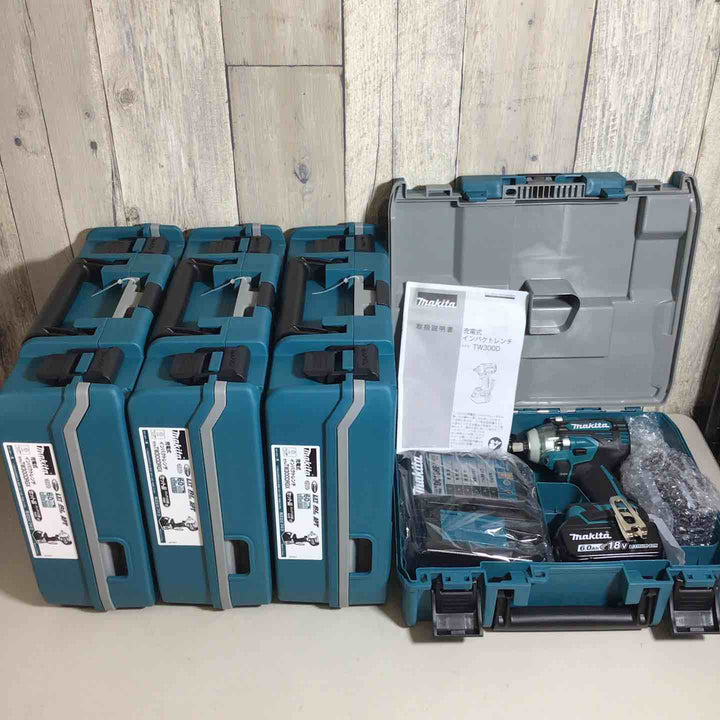 【未使用品】 マキタ makita コードレス インパクトレンチ TW300DRGX 4台 バッテリー&充電器付 フルセット インパクトレンチ 純正 純正品 充電式 18V 【戸田店】