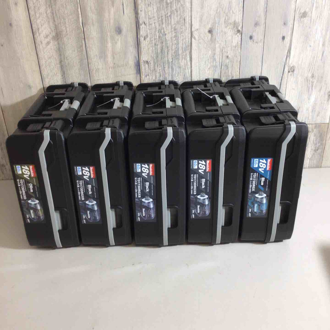 【未使用品】マキタ(makita) コードレスインパクトドライバー TD173DRGX TD173DRGXB TD173DRGXOブルー 青 ブラック 黒 オリーブ 5台セット【戸田店】