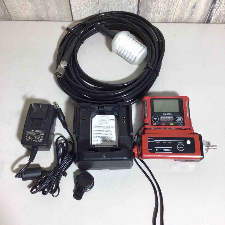 ◇理研計器 ポケッタブルマルチガスモニター GX-2009  ガス検知器 ガス吸引用ポンプユニット RP-2009 付き【戸田店】